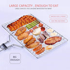 BBQ Hand Grill Basket for Fish Chicken and Vegetables
