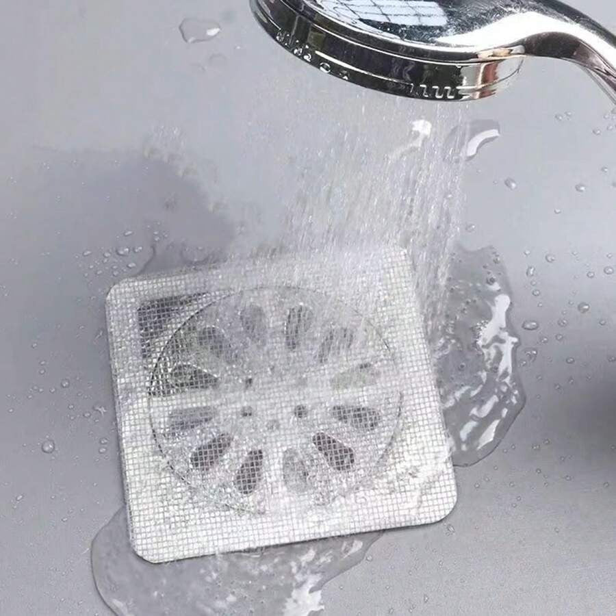 Disposable Drain Hair Catcher Stickers Pack Of 10 Multi Purpose Mesh Filter
