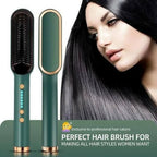 Hqt _ 909b Electric Professional Hair Straightening Brush ( Random color )