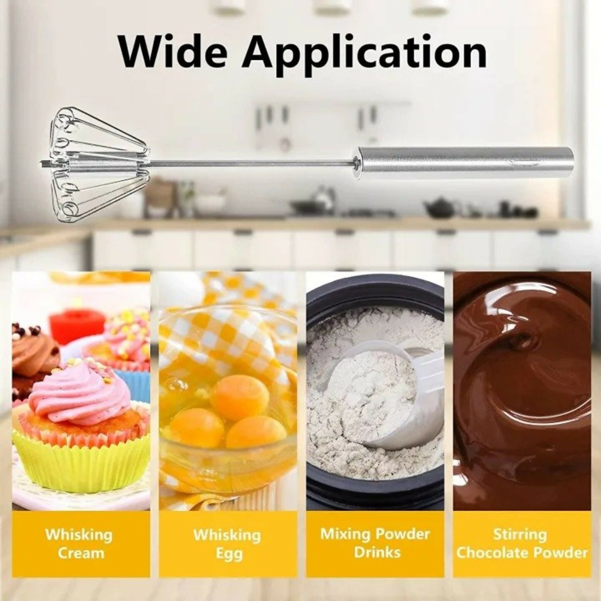 Hand Pressure Semi-Automatic Egg Beater