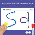 2-in-1 Brain Development Training Kit – Reusable Finger Maze & Pen Control Workbook for Kids & Adults (20 Training Pictures)