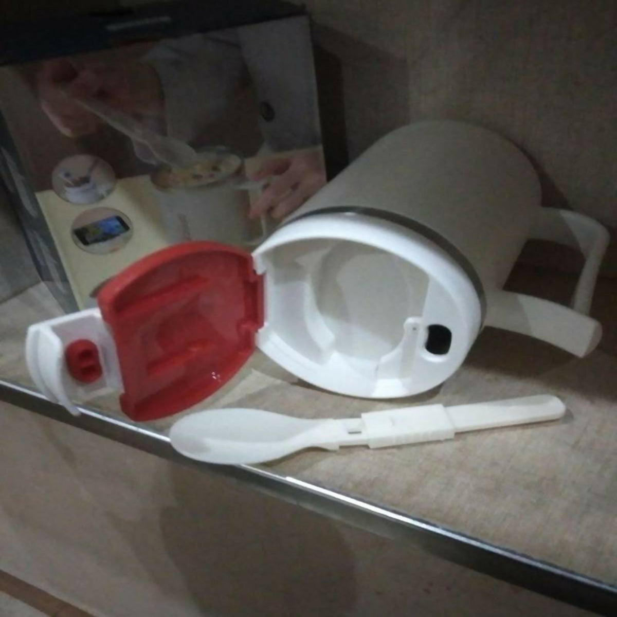 Stainless Steel Insulated Coffee Mug with Spoon | Anti-Slip Bottom | Office & Home Use