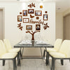 Frame Set Family Tree With Butterfly Acrylic Wall Art