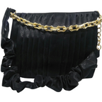 Bucket Bag, Stylish Letter Patch & Chain Decor, for Girl's