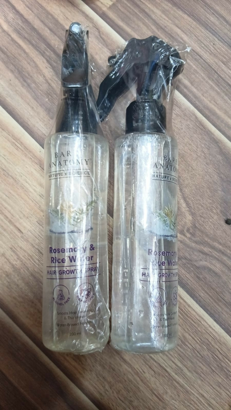Bare Anatomy Rosemary & Rice Water Hair Growth Spray – 200ml | Strengthen & Thicken Hai