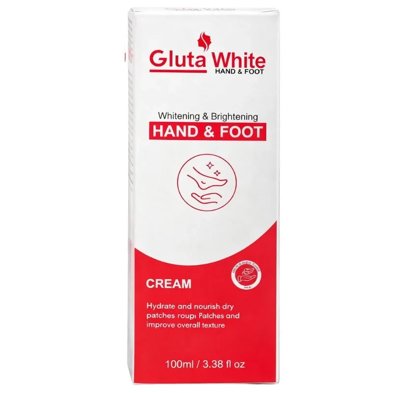 Gluta White Hand & Foot Whitening Cream 100ml | Best Whitening, Moisturizing & Brightening Gluta White Hand & Foot Whitening