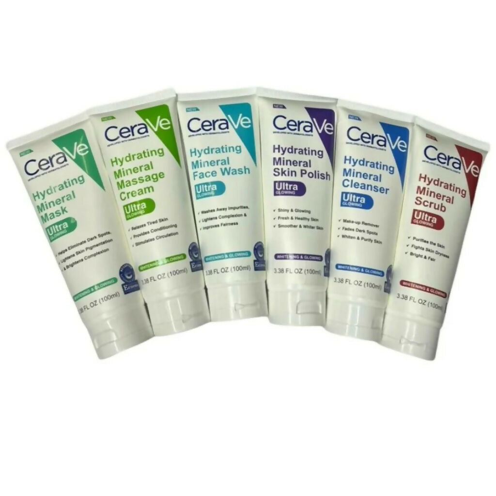 Pack of 6 CeraVe Hydrating Mineral Facial Kit