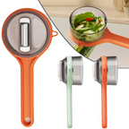 Multi‑Functional Vegetable & Fruit Peeler | With Integrated Storage Container | Easy Kitchen Tool – 7 inches (Random Colour)