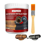 Rust Paint Metallic Paint – Anti-Rust Protection Coating for Metal | Rust Removal & Protective Finish with Brush, 300g (Random Color)