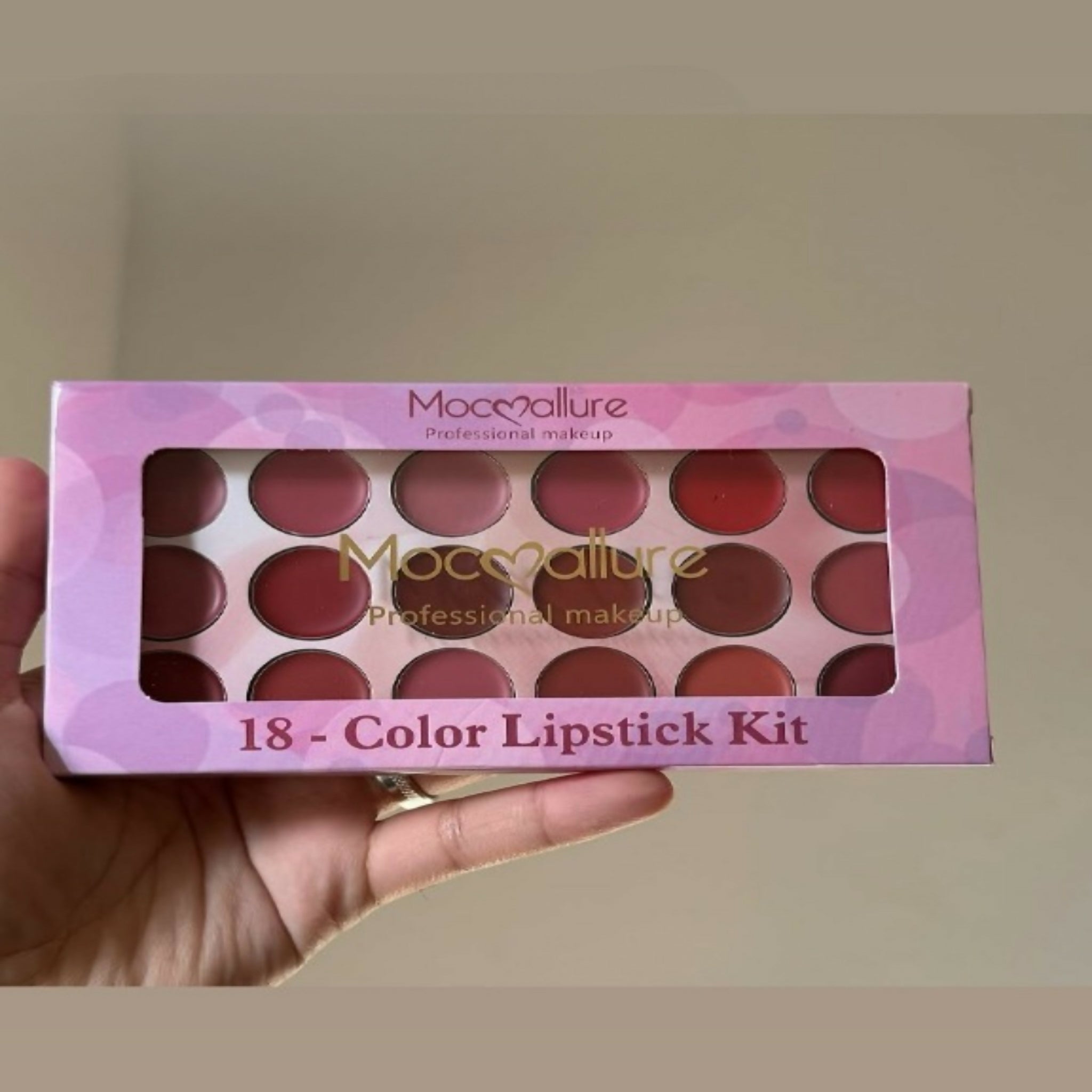 Moccallure 18-Colors Lipstick Kit | Long-Lasting & Hydrating Lip Makeup Set