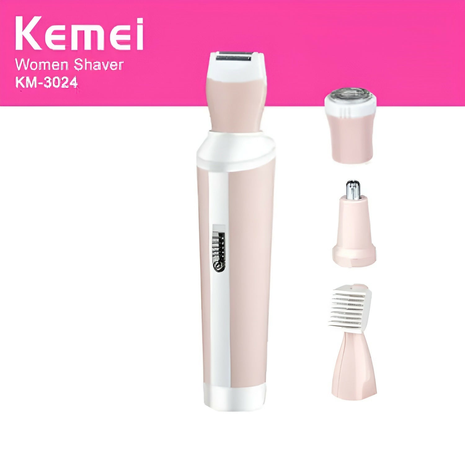 Kemei 4 in 1 Rechargeable Hair Remover Shaver