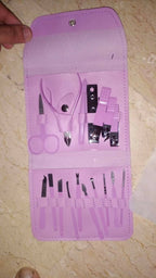 16-in-1 Stainless Steel Nail Care Kit – Manicure & Pedicure Tool Set (Random Color)
