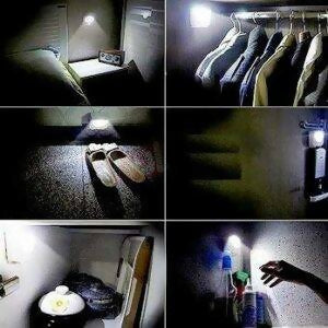 Indoor and Outdoor LED Motion and Light Sensor Activated – Wireless – Battery Powered – Night Light (Imported)