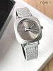 TOMI Leather Strap Watch