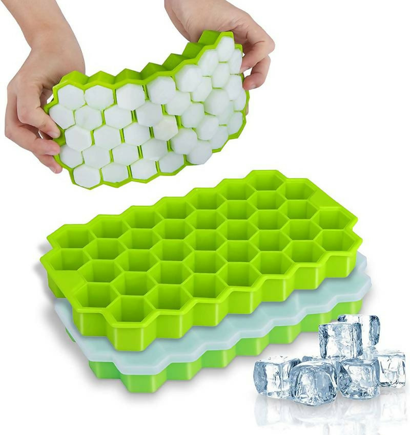 Silicon Ice Cube Tray With Lid