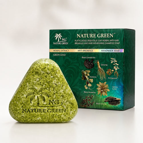 Green Gold Herbal Hair Soap cleansing bar for hair and scalp