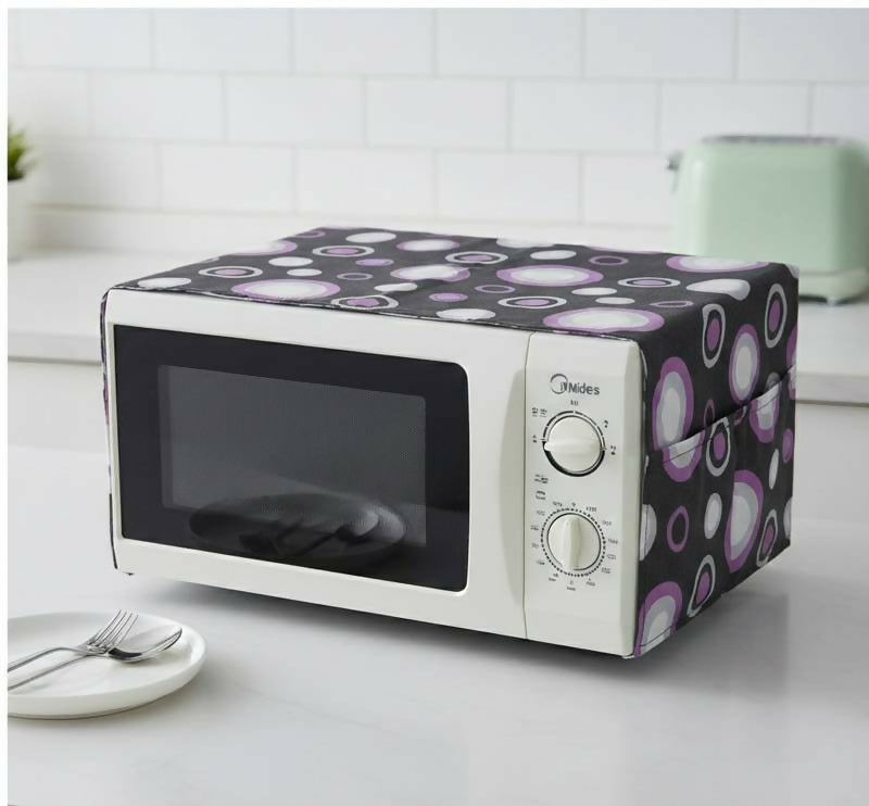 Oven cover kitchen Microwave cover waterproof oil Dust Double Pockets Microwave oven cover ( Random Design )