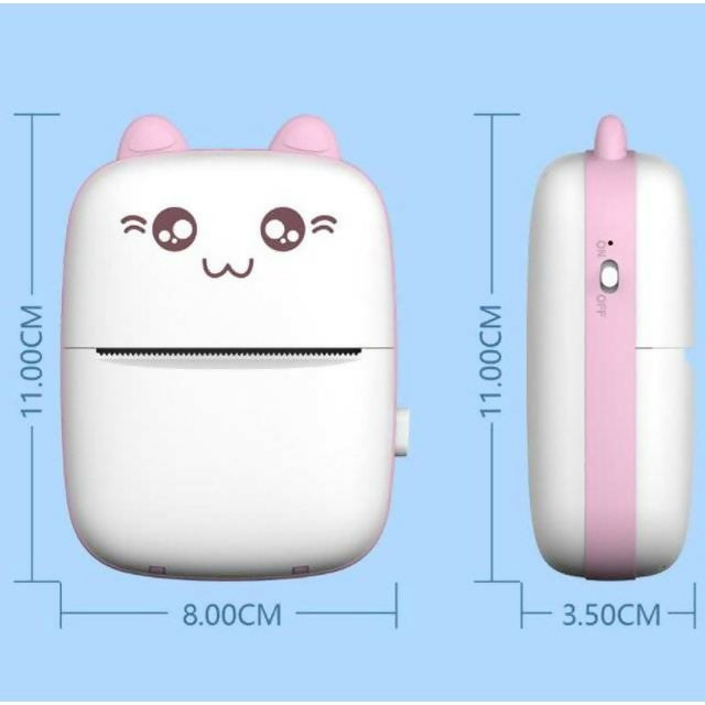 Mini Portable Pocket Thermal Printer – Wireless Receipt & Photo Printer (Random Color)