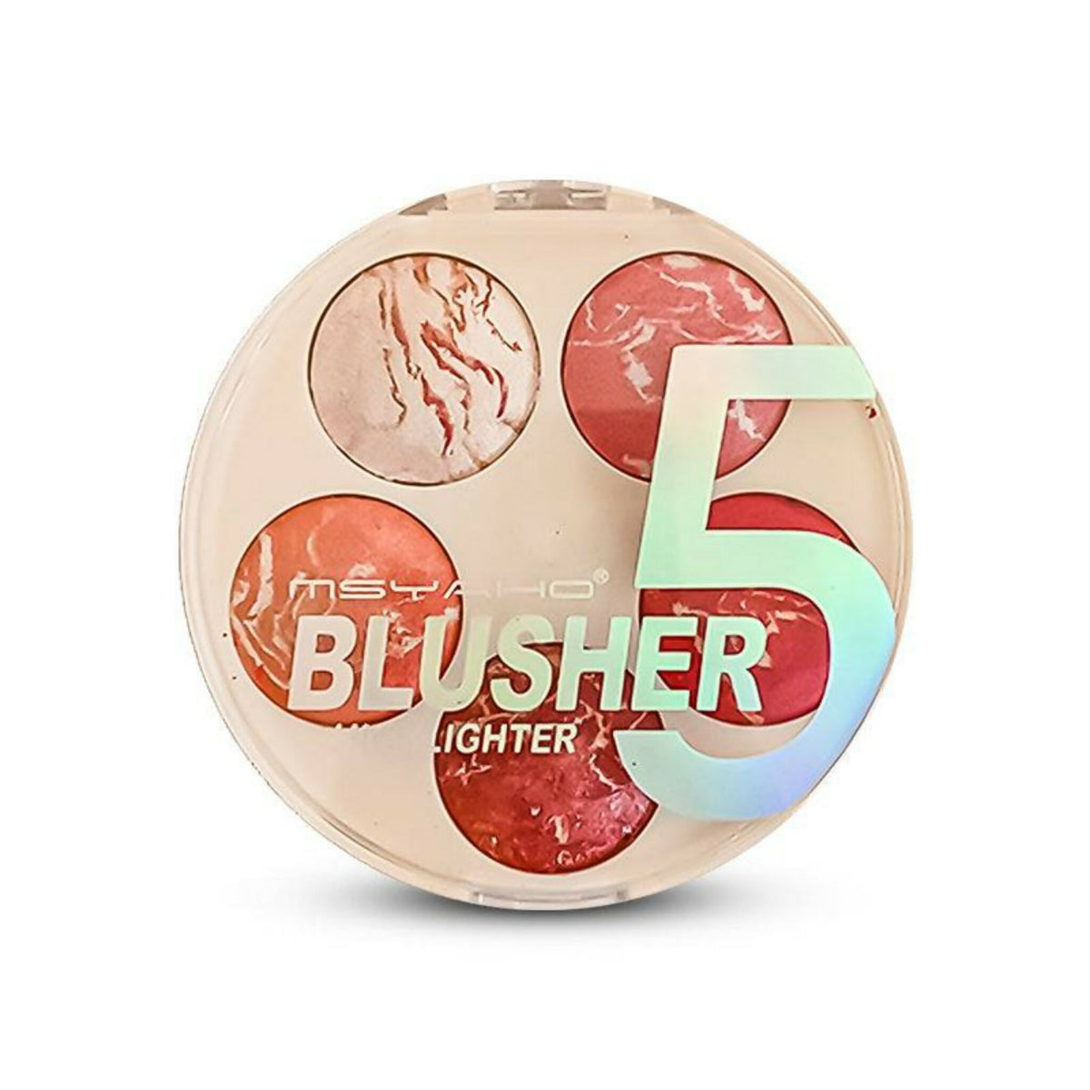 5-in-1 MSYAHO Professional Makeup Palette – 3D Highlighter, Blusher, Contour, Bronzer & Illuminator