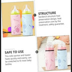 Portable USB Baby Bottle Warmer – Universal Insulated Milk Heater Sleeve for Travel & Home