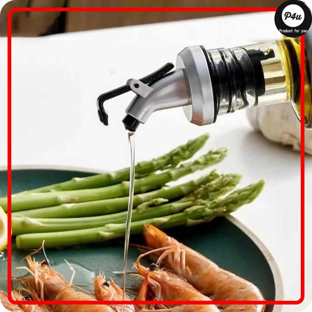 Olive Oil & Vinegar Glass Dispenser – 300ml Leak-Proof Kitchen Bottle with Dropper