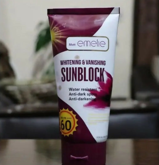 Emelie Whitening & Vanishing Sunblock SPF60 (150ml)