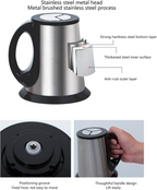 Falari 3L Electric Meat Grinder, Stainless Steel Electric Chopper for Household Use, Automatic Food Processor With 3 Speed for Meat, Vegetables, Fruit and Nuts, Detachable and Washable