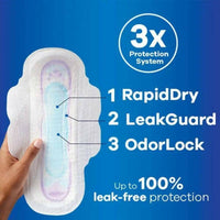 Always 9Pcs cotton sanitary Pads _ soft , comfortable & Reliable Protection | Pack of 1