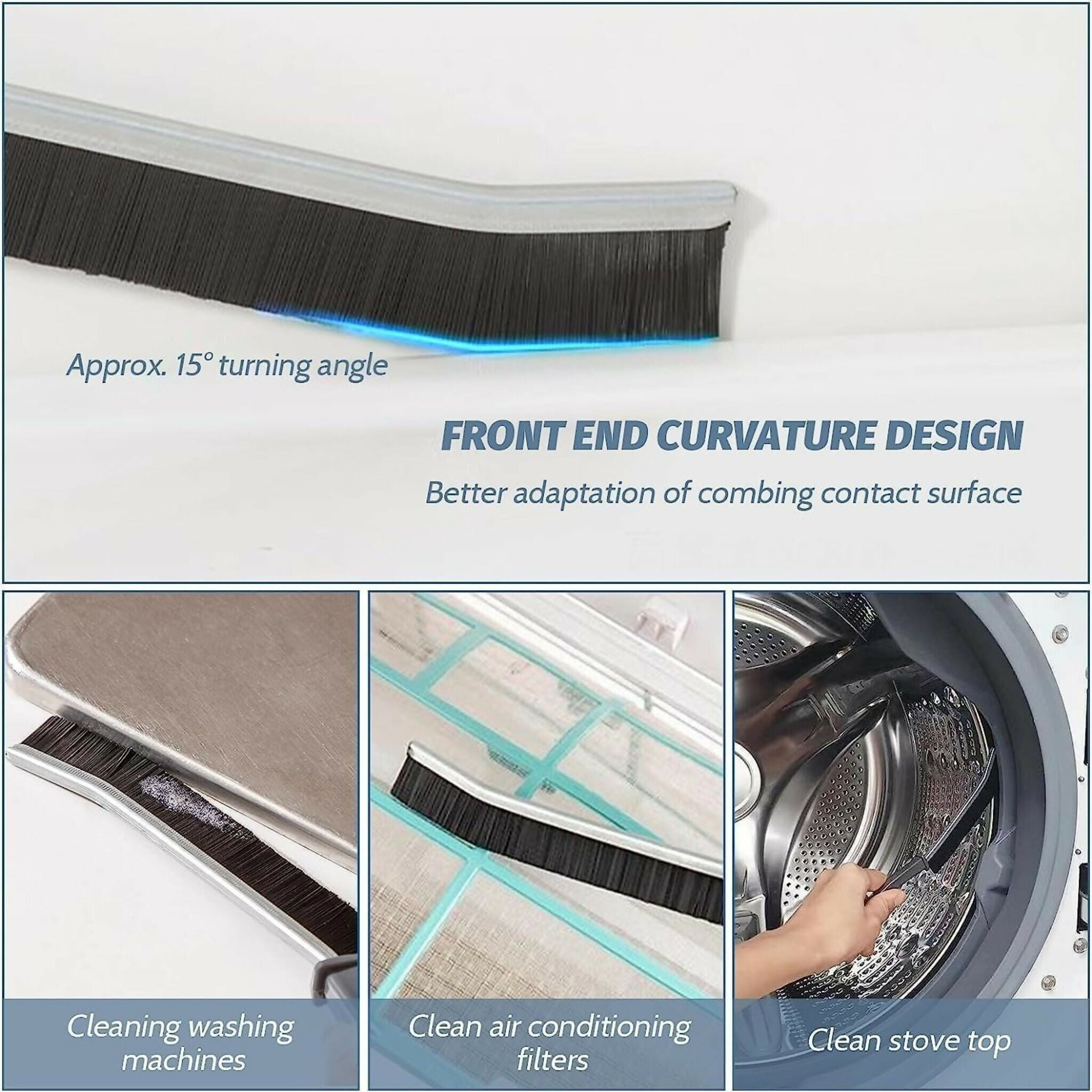 2 PCS Hard Bristle Crevice Cleaning Brush