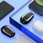 New Power Pod Portable Emergency Keychain Power Bank – Fast Plug & Play Mini Backup Battery for iPhone