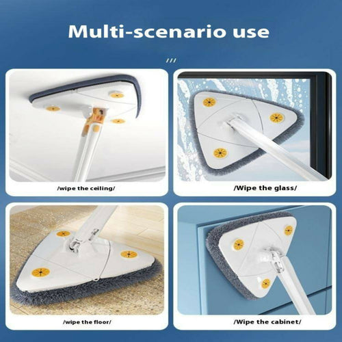 Royal’s Triangle Microfiber Mop – Self-Wringing Floor Dust Mop