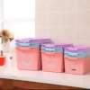 Smile basket Without cap pack off 3 | Storage Organizer Basket | Multipurpose Baskets For Kitchen, Home, Office & Bathroom (Random color)