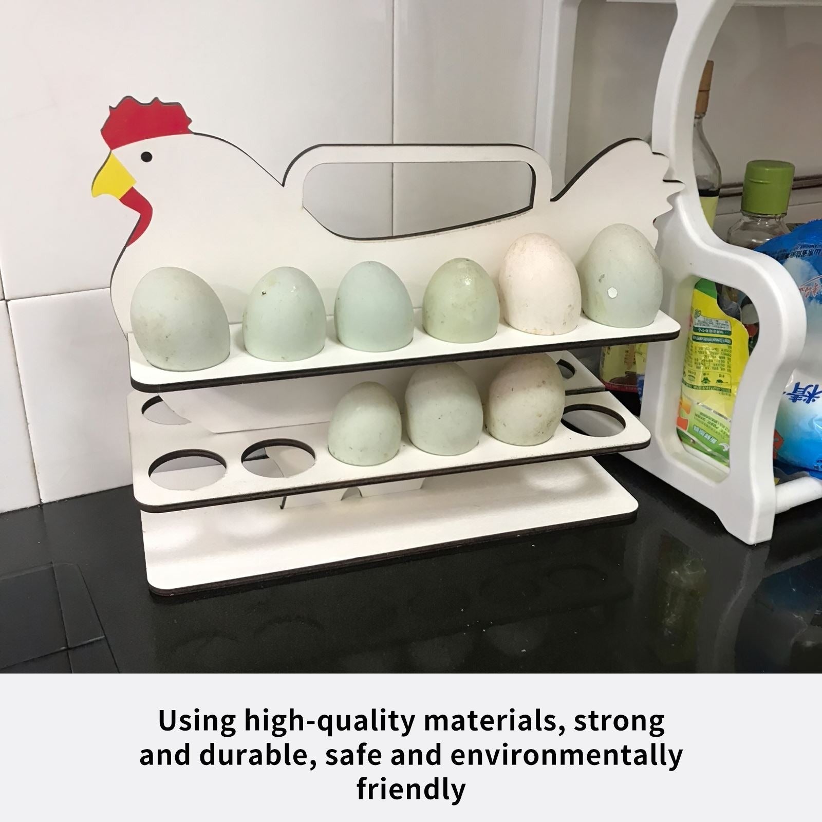 Chicky Spiral Egg Holder Organizer Tray