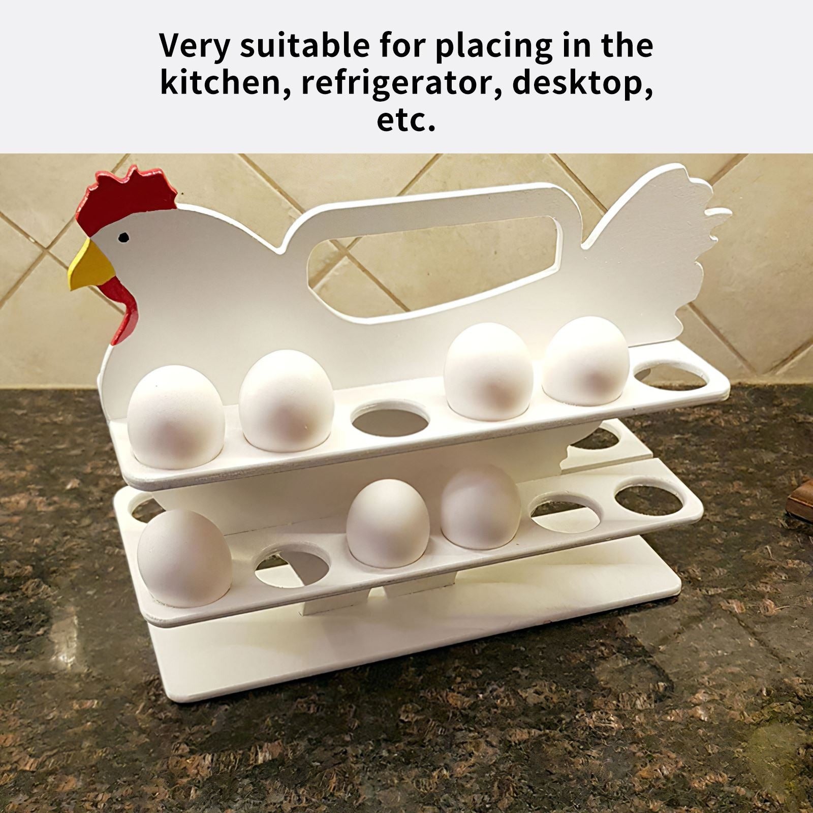 Chicky Spiral Egg Holder Organizer Tray