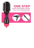 3‑in‑1 Hair Dryer with Comb, Hair Straightener & Curler for Easy Styling