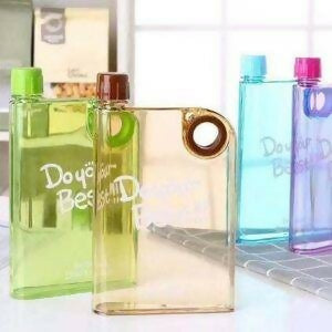 Ultra Slim Notebook Style Water Bottle – 1 Pc (Random Color)