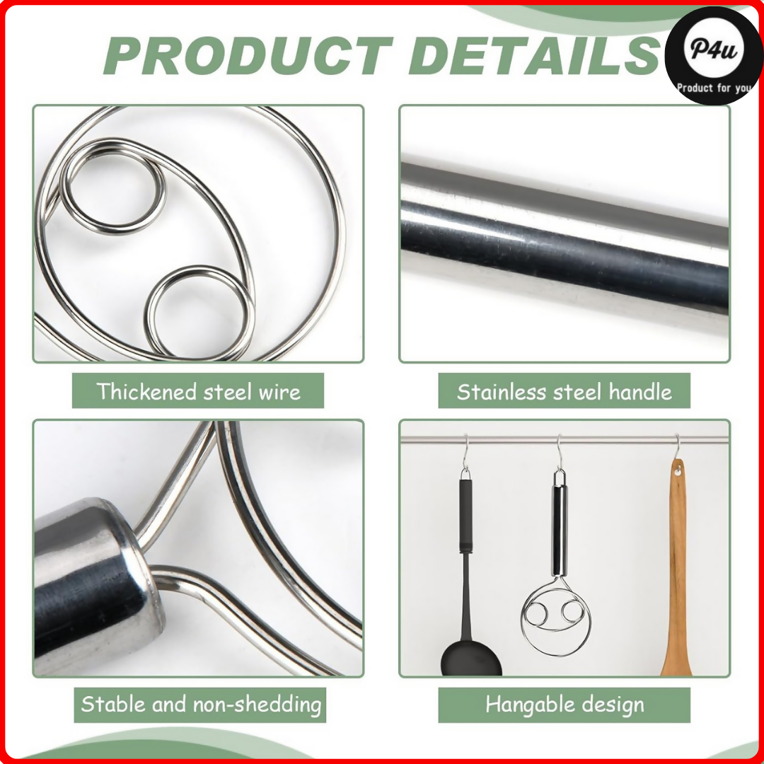 Large hand dough mixer stick