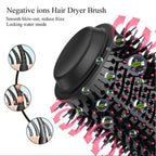 One Step Hot Air Brush 4 In 1 Hair Dryer, Straightener, Curler And Volumizer - Professional Styling Tool For Smooth Shiny Hair At Home