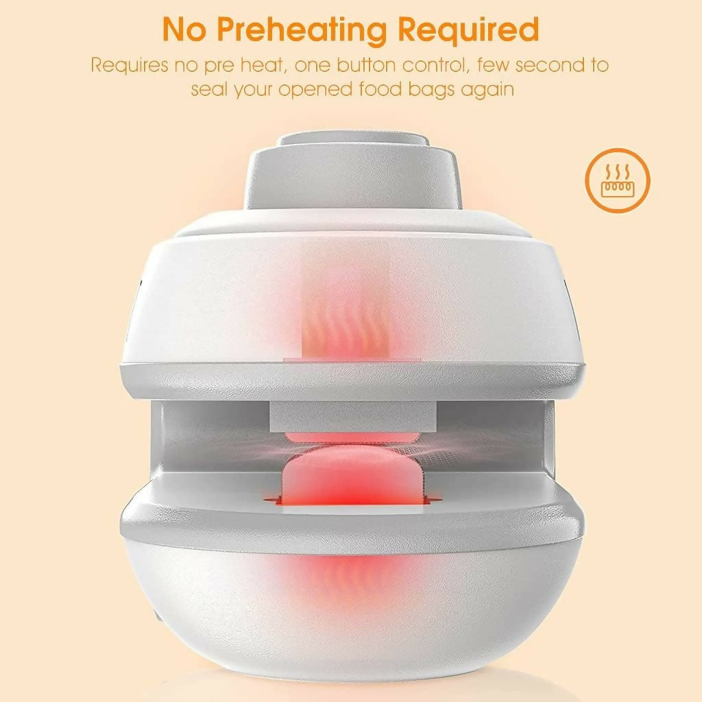 Pc Mini Heat Sealing Machine 2-In-1 Cutter & Sealer With USB Cable – Compact USB Rechargeable Food Bag Sealer For Snacks And Storage (Random Color)