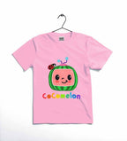 COCOMELON Printed T-Shirt | Cotton Jersey | Kids Casual Wear | Comfortable & Stylish |12-18 Months/Black