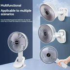 Rechargeable 3-in-1 Clip Fan | Handheld, Desktop & Wall Mounted Portable Fan with 3 Speed Modes