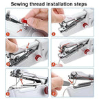 Handy Stitch Portable Mini Sewing Machine – The Cordless Handheld Sewing Machine for Quick Repairs, Travel & Beginners