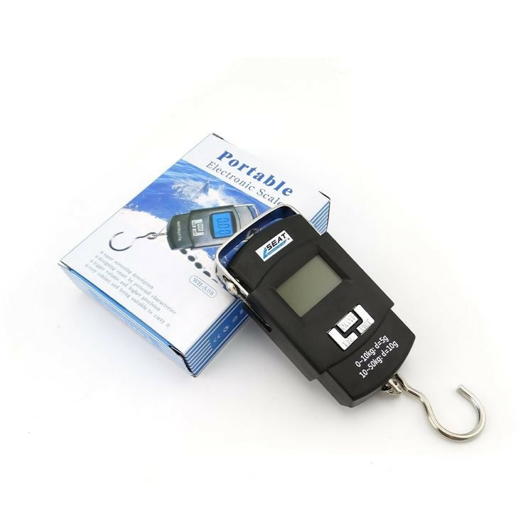 WH-A08 Portable Electronic Scale – 50kg Digital Hanging Luggage Scale