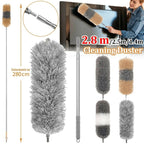Premium Microfiber Duster – Extendable, Washable, High-Density Dust Cleaner for Home, Car & Office | Easy Cleaning for Fans, Shelves & Hard-to-Reach Areas