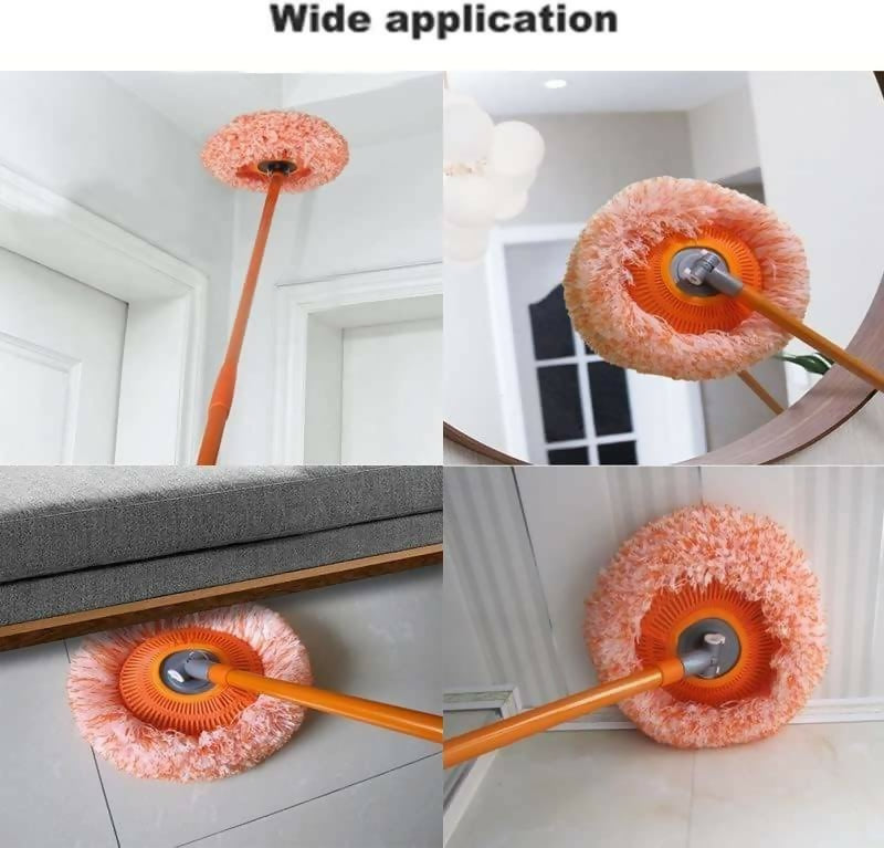 Long-Handle Telescopic Cleaning Mop – 360° Rotating