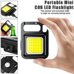 Rechargeable Mini COB Light With Box | 3-in-1 LED Flashlight Torch | 3 Modes Portable Emergency Light