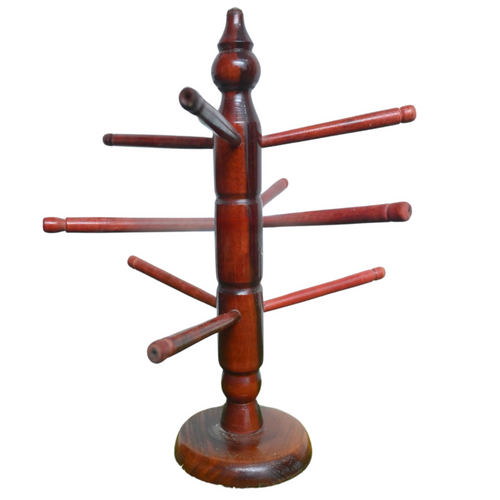 Wooden Bangle Stand with 9 Rods