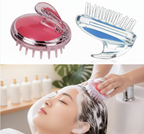 Hair Wash Brush & Scalp Massage Comb – Anti-Dandruff Haircare Brush with Soft Silicone Bristles | Deep Scalp Cleanser, Hair Growth Massager, Anti-Itch, Anti-Hair Fall