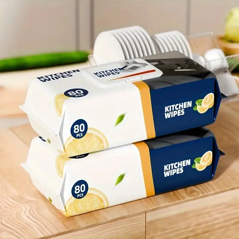 Kitchen Wipes, Multipurpose Cleaning Wipes for Home and Kitchen Use