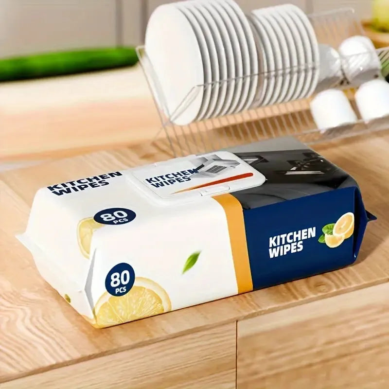 Kitchen Wipes, Multipurpose Cleaning Wipes for Home and Kitchen Use
